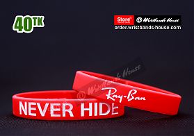Never Hide Ray Ban Red 1/2 Inch