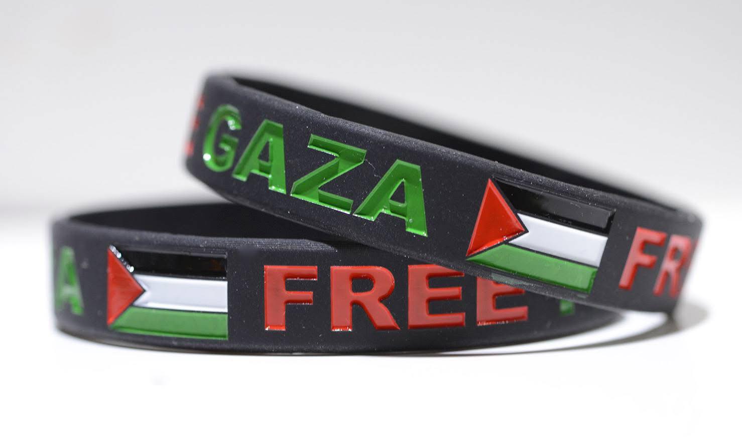 Save Gaza Free Palestine Black 1/2 inch