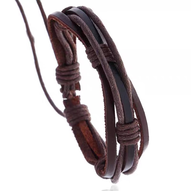 Urban Triple Wrap Leather Bracelet