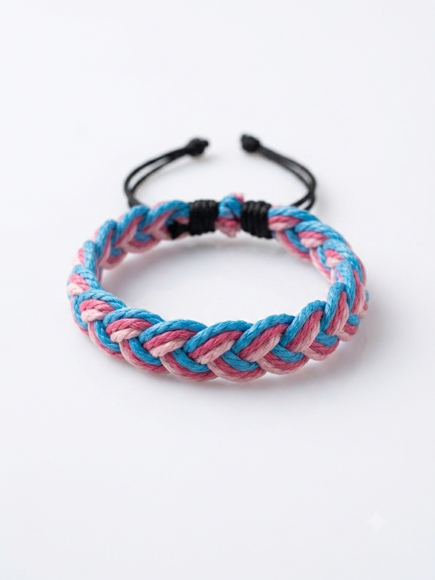 Pastel Braided Cotton Friendship Bracelet
