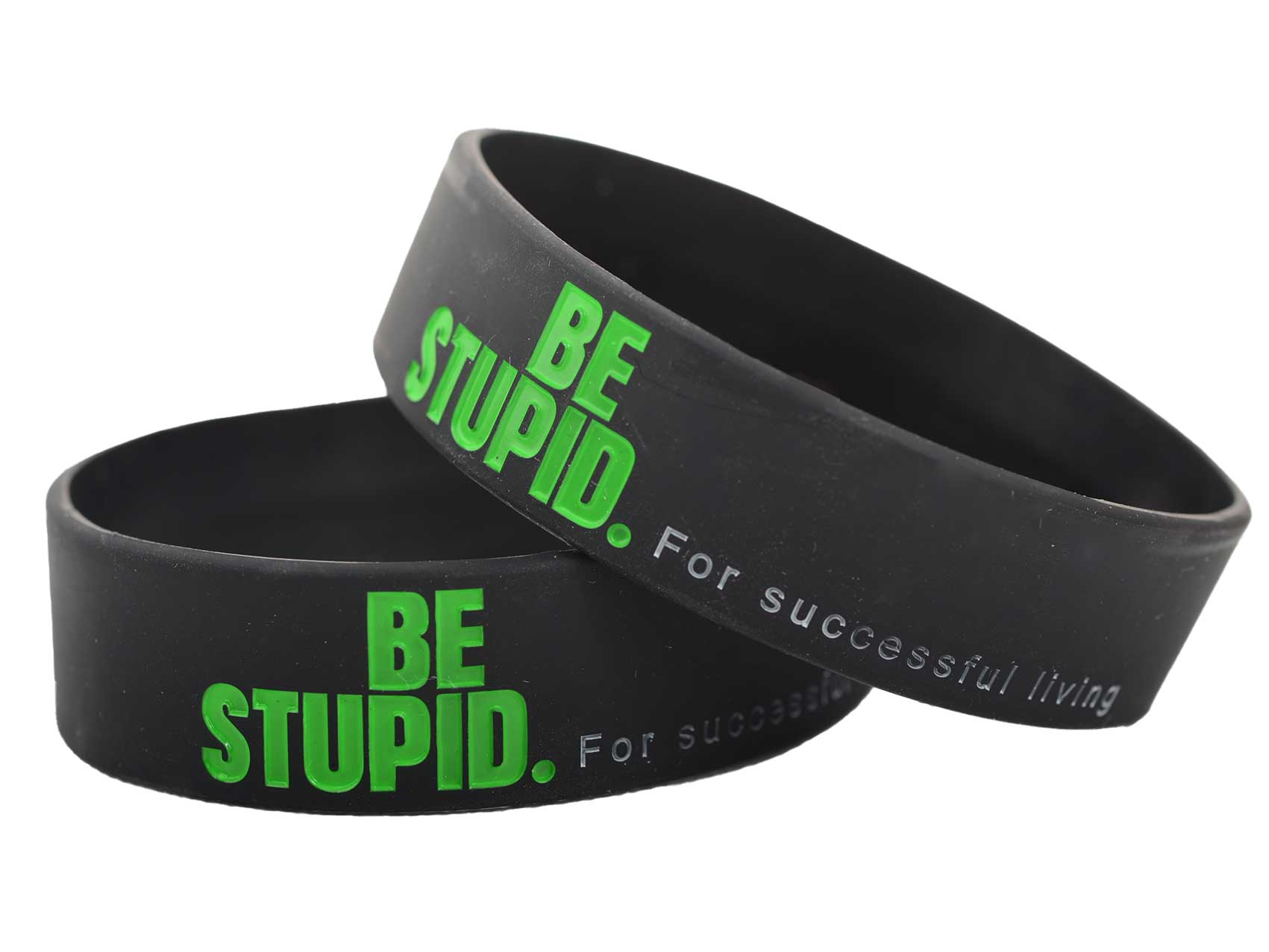 Be Stupid Green 3/4 inch