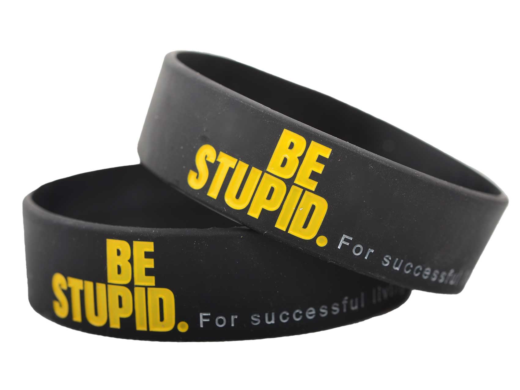 Be Stupid Yellow 3/4 inch